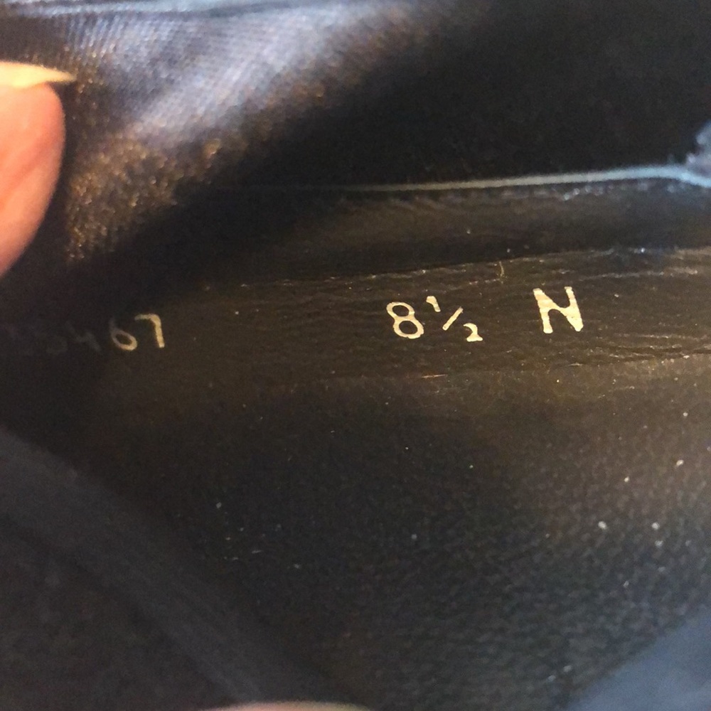 Stuart Weitzman Ankle Bootie Black Suede Pumps - 8 1/2 Narrow - #224 - Picture 6 of 8